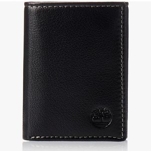 🆕 Timberland | Genuine Soft Leather Trifold Wallet in Black